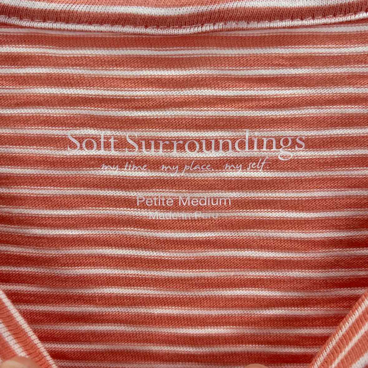 Size Petite SOFT SURROUNDINGS Peach Shirt