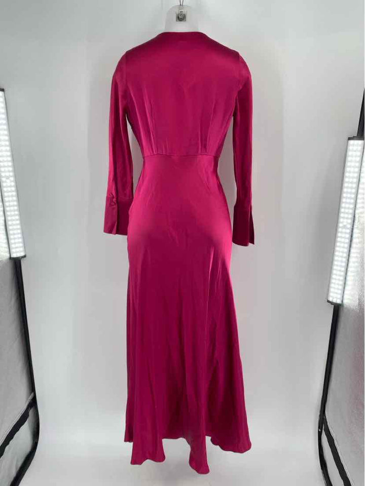 Size 4 Banana Republic Fuschia Silk Dress