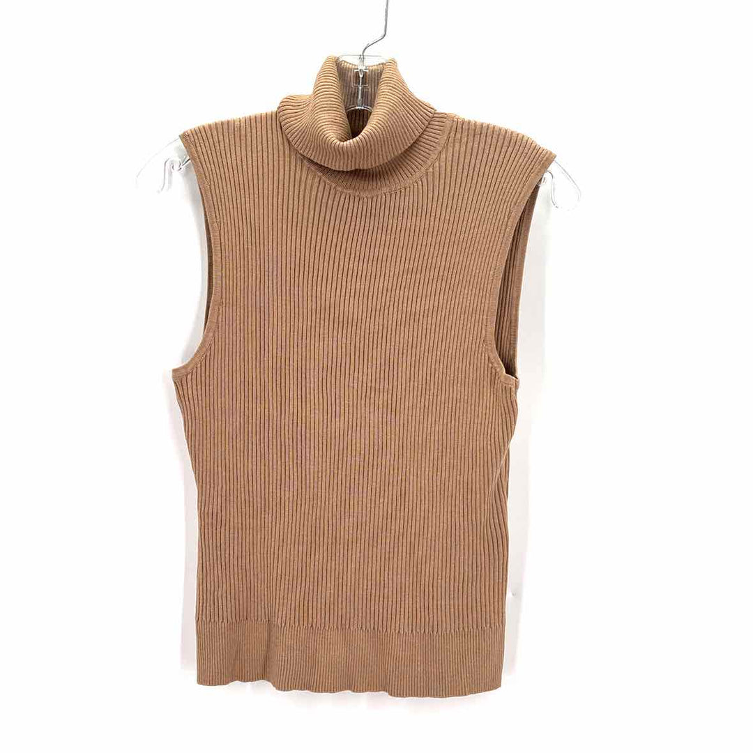 Size Petite CABLE & GAUGE Tan Sweater