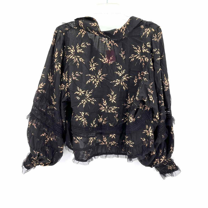 Size M Anthropologie Black Shirt