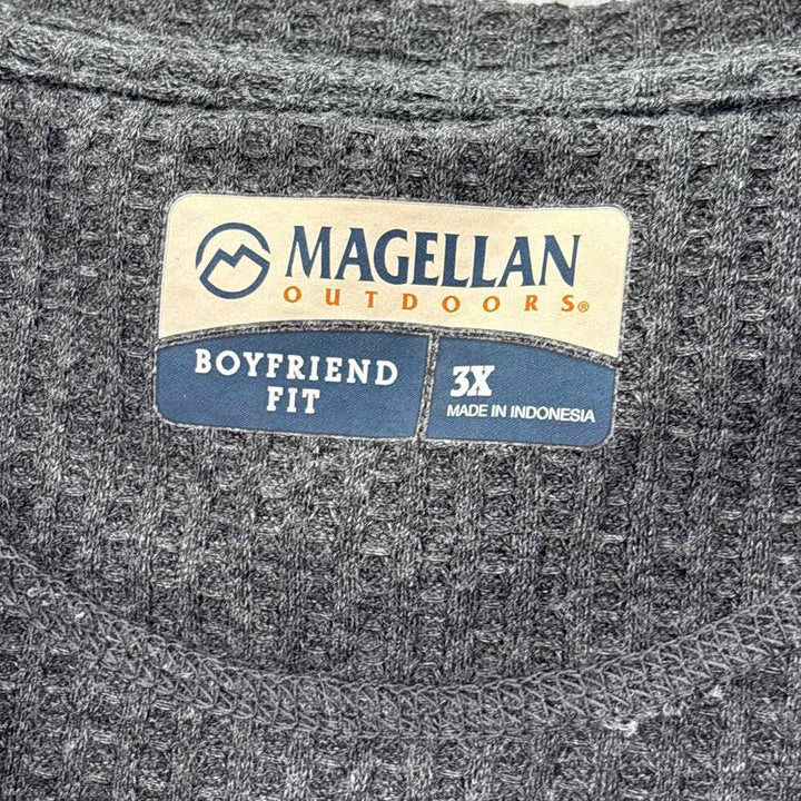 Size 3X Charcoal Thermal Shirt