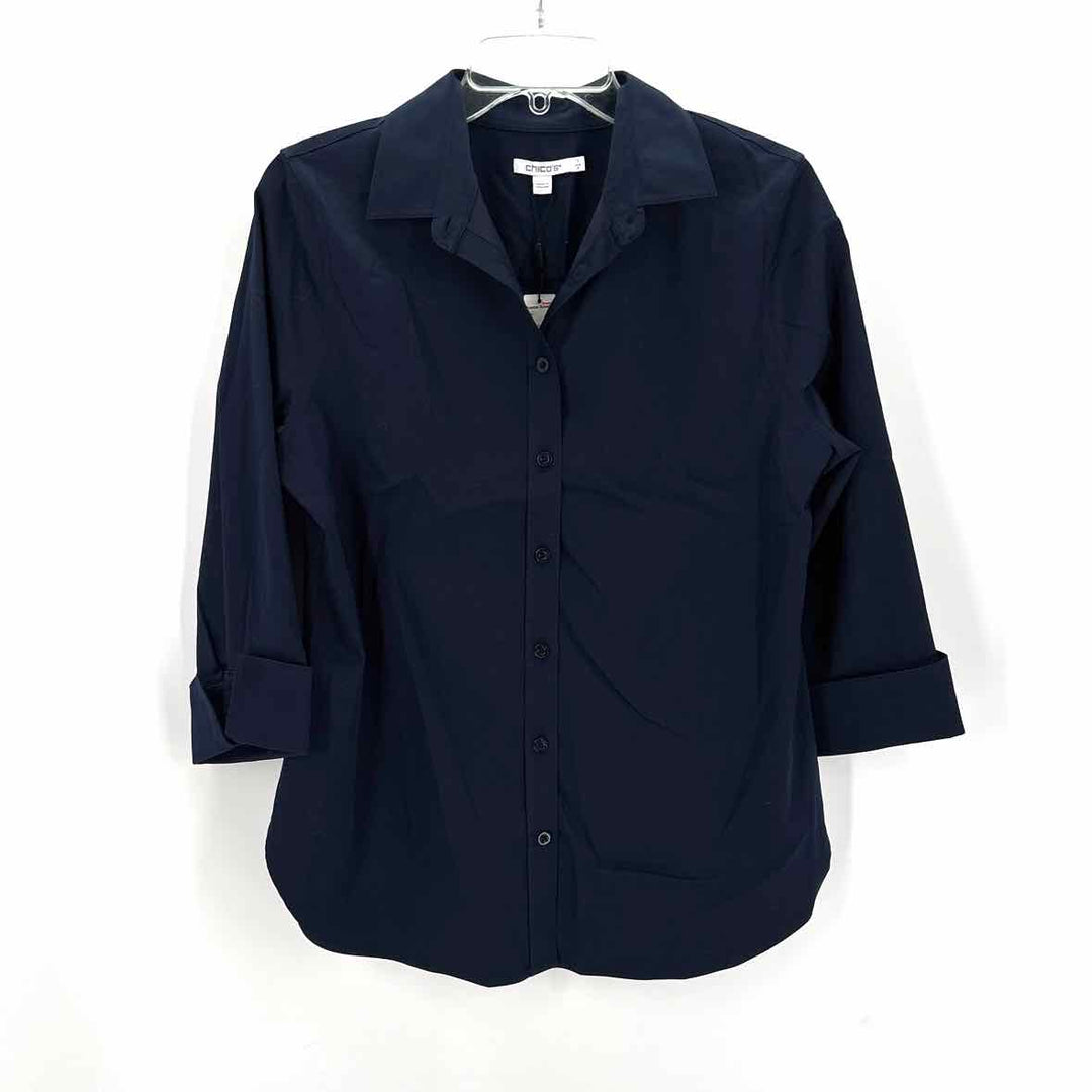 Size 8 Chico's Navy Shirt
