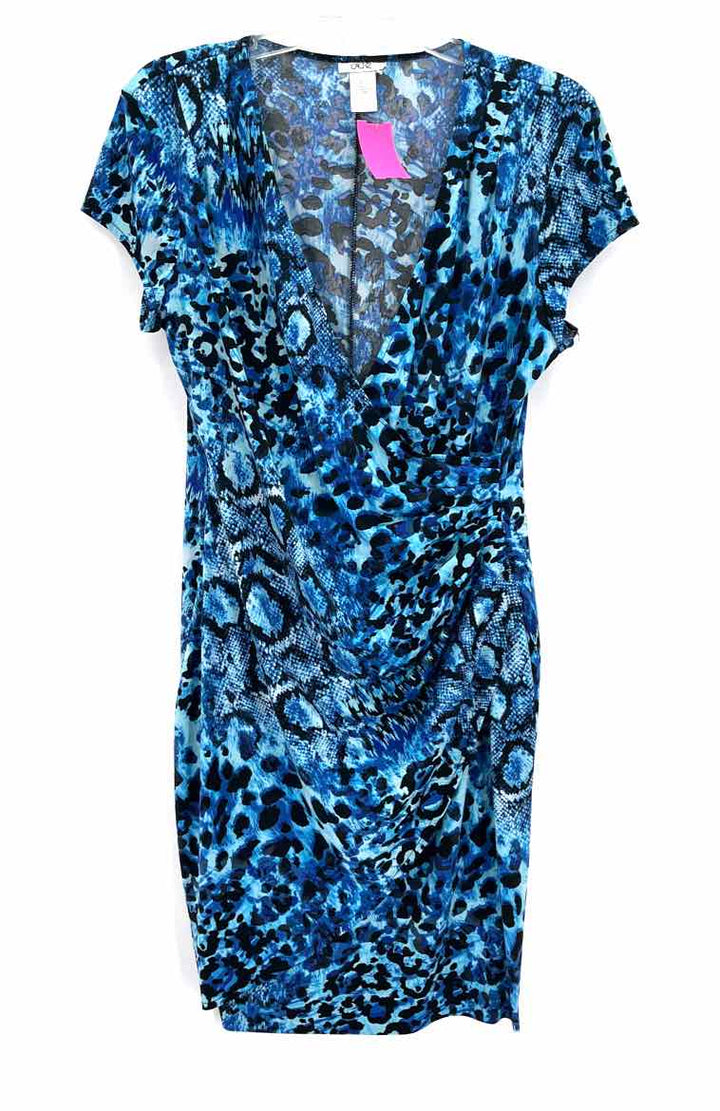 Size XL CACHE Blue Print Dress