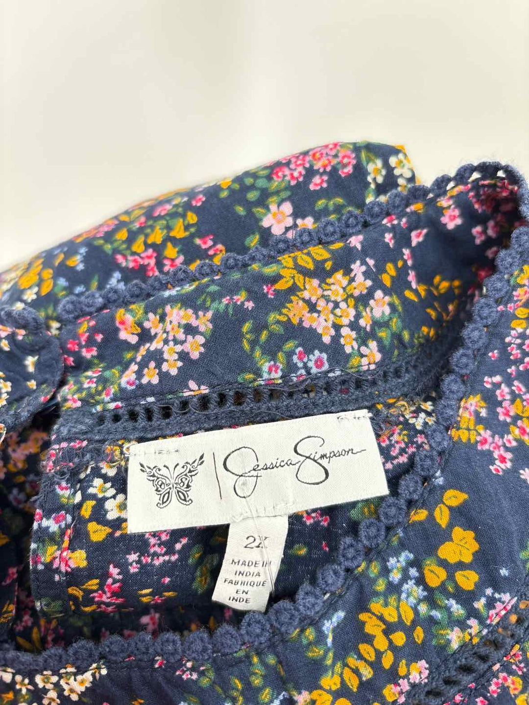 Size 2X Jessica Simpson Multi-Color Shirt