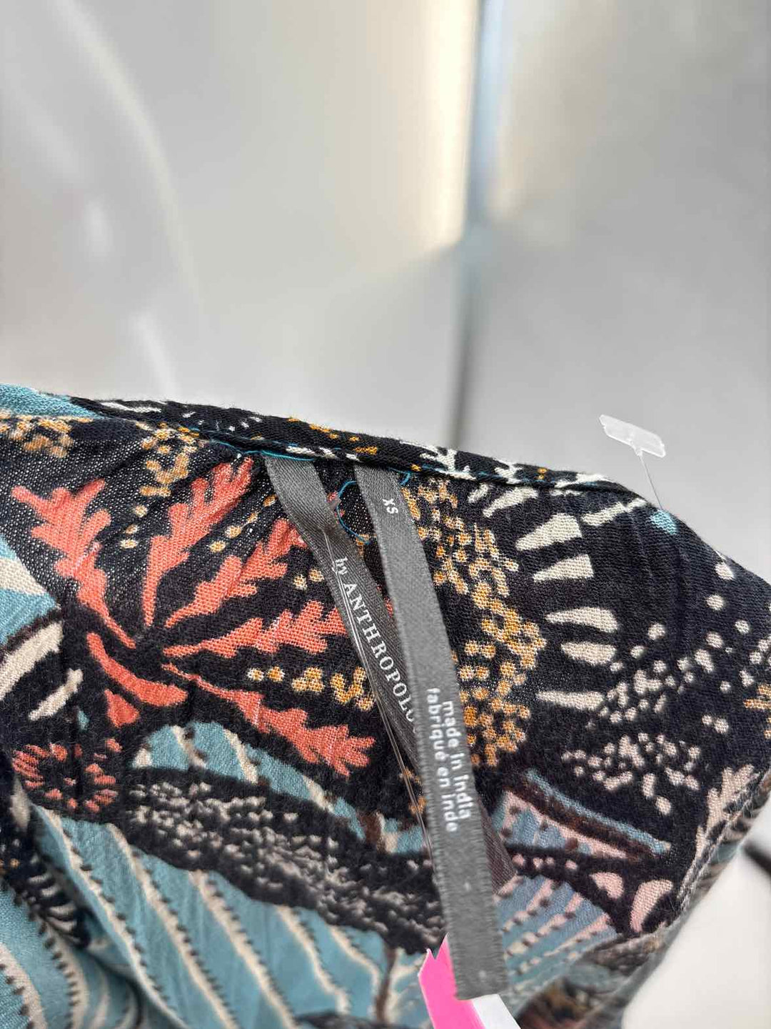 Size XS Anthropologie Blue Print Dress