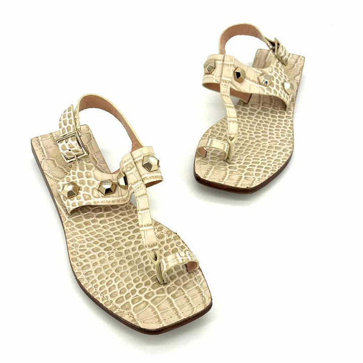 Shoe Size 7.5 Vince Camuto Ivory Leather Sandals
