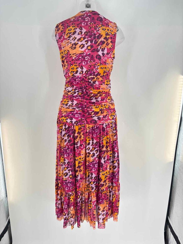 Size 6 NICOLE MILLER Multi-Color Dress