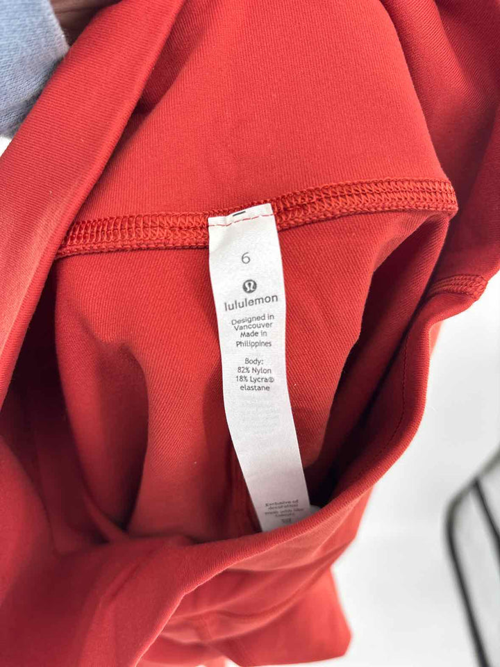 Size 6 Lululemon Burnt Orange Leggings