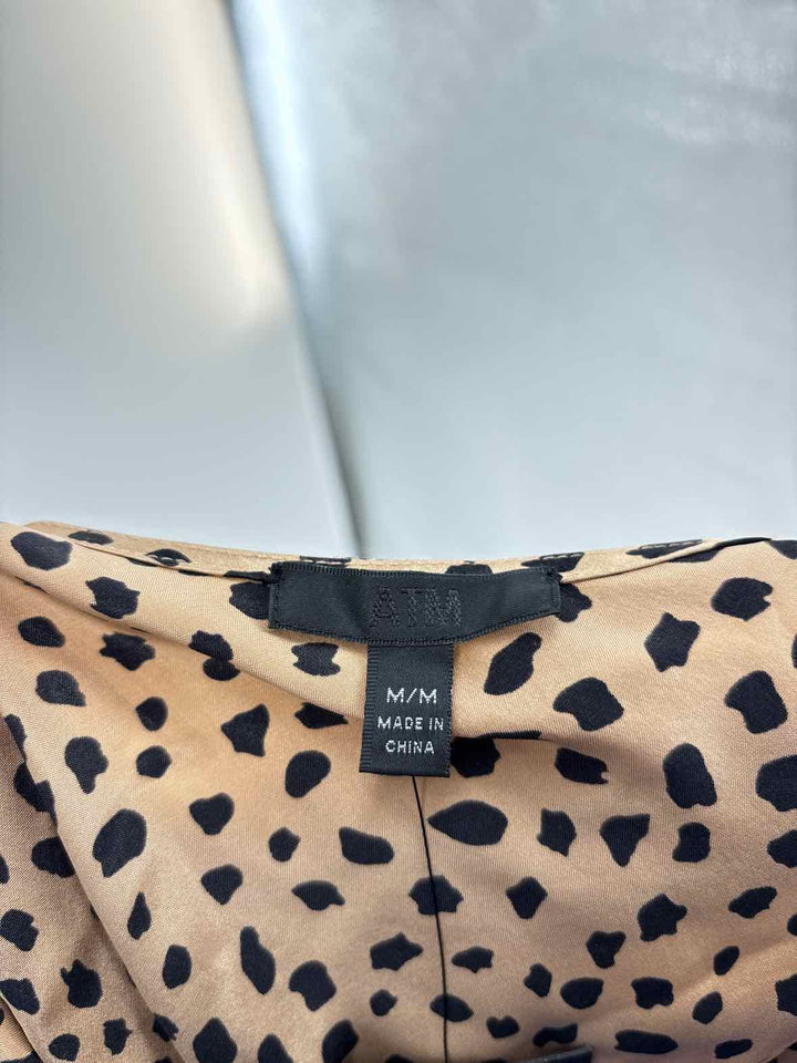 Size M ATM Brown Print Shirt