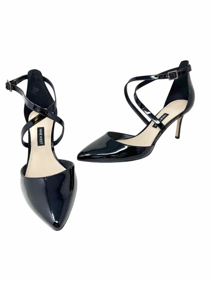 Shoe Size 7.5 Nine West Black Leather Pumps