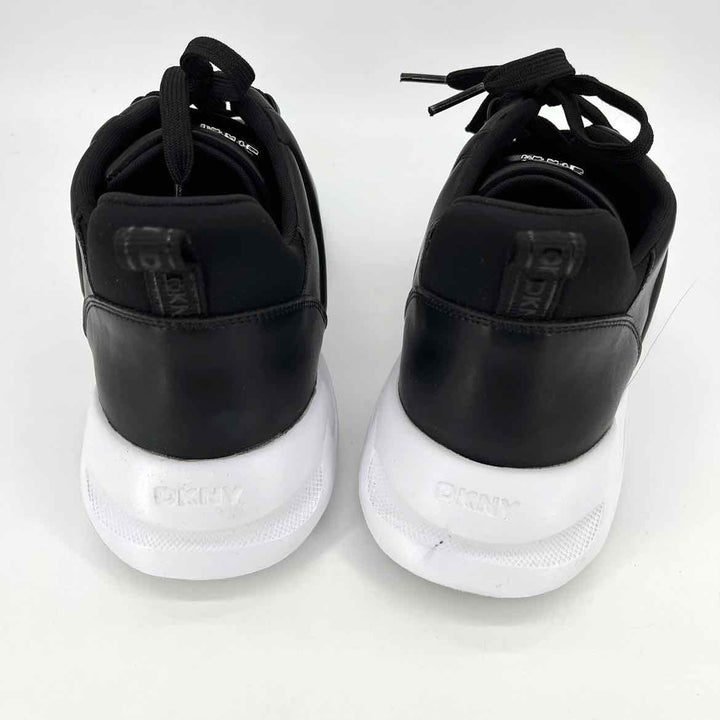 Shoe Size 10 DKNY Black Faux Leather Sneakers