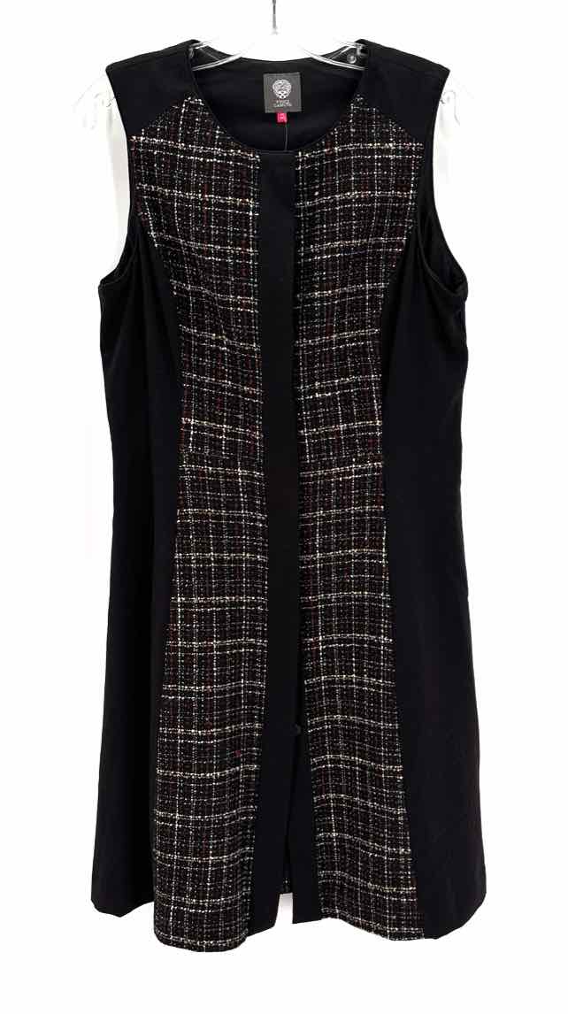 Size 12 Vince Camuto Black Tweed Dress