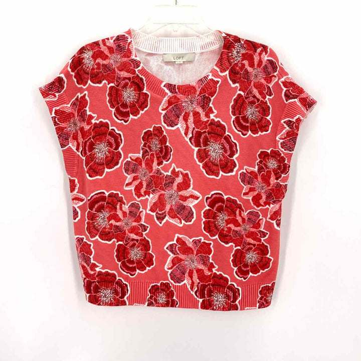 Size M LOFT PINK PRINT Sweater