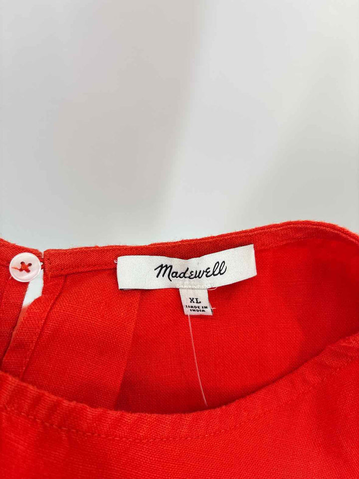 Size XL MADEWELL Orange Dress