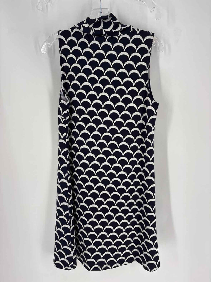 Size L JULIE BROWN Navy Print Dress