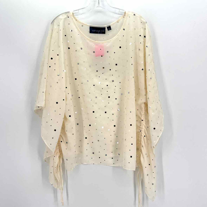 Size XL SUSAN GRAVER Ivory Shirt