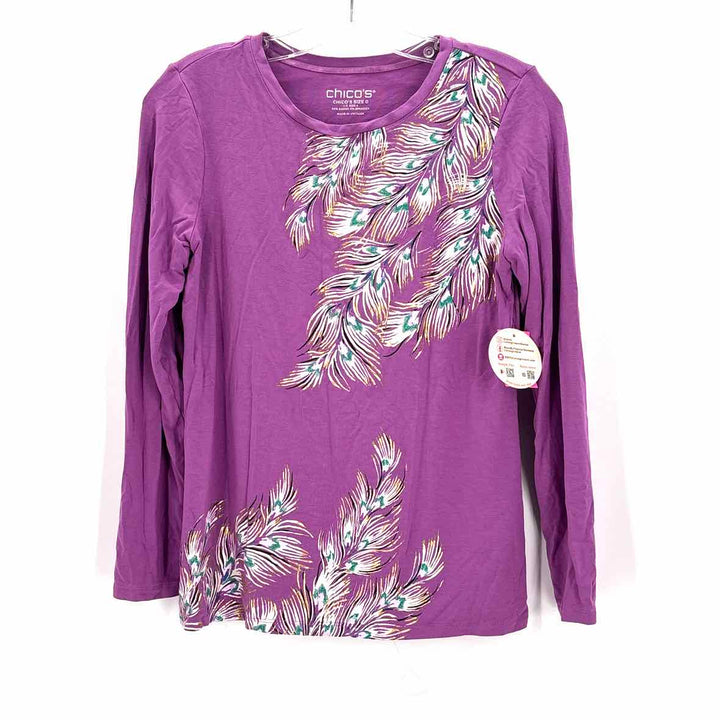 Size S Chico's Purple Shirt