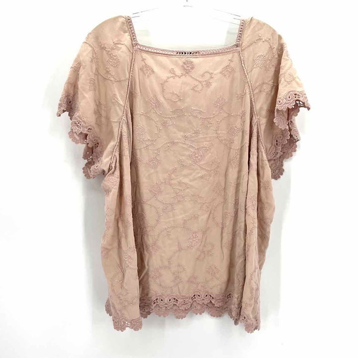 Size 2X DEMOCRACY Peach Shirt