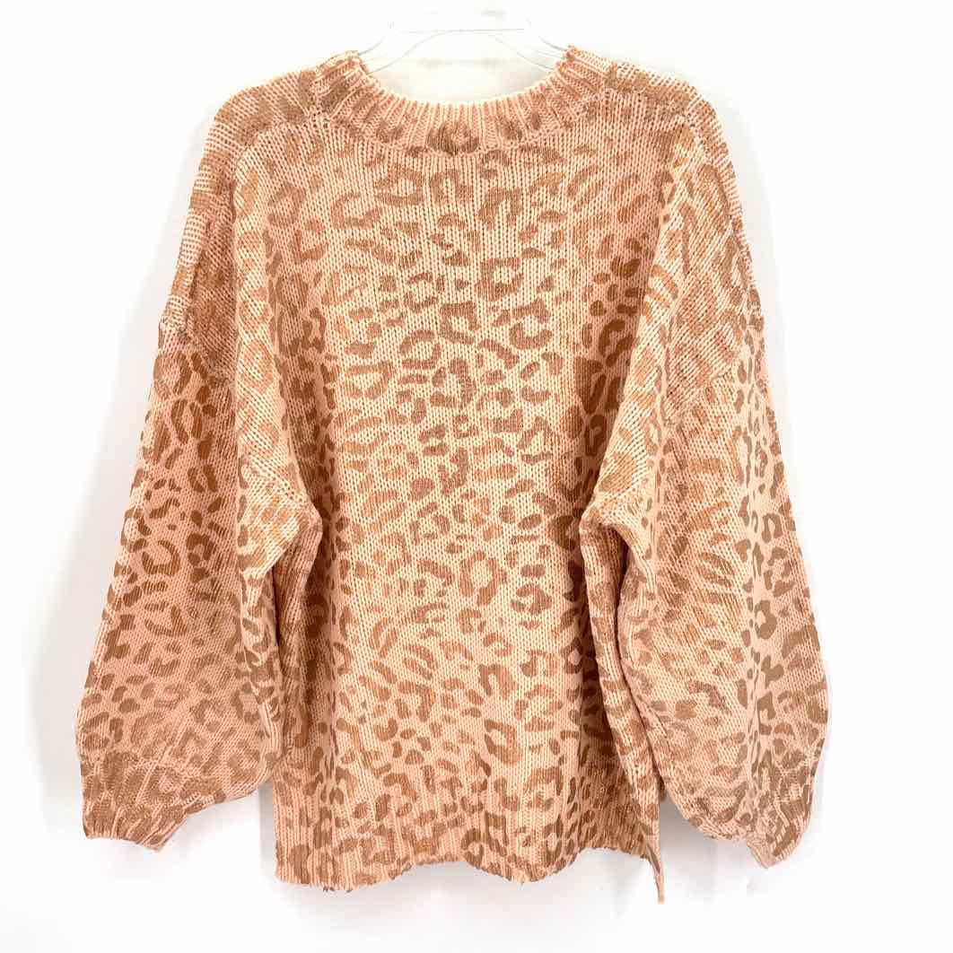 Size S/M Peach Knit Sweater