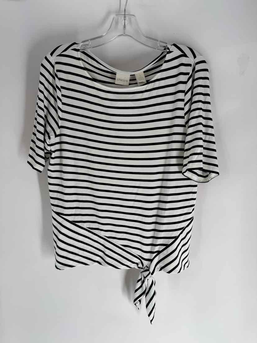 Size M Chico's Black Cotton Shirt