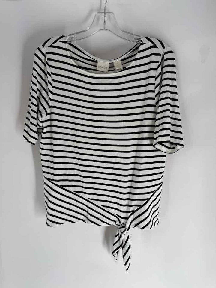 Size M Chico's Black Cotton Shirt