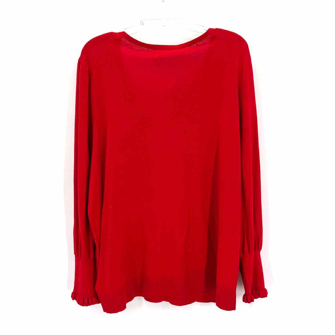 Size 3X RALPH LAUREN Red Knit Sweater