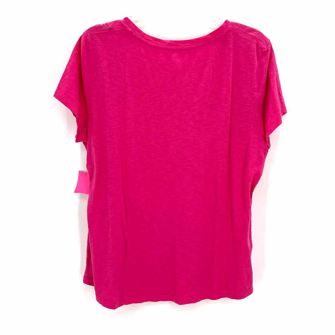 Size XL CROWN & IVY Hot Pink Shirt