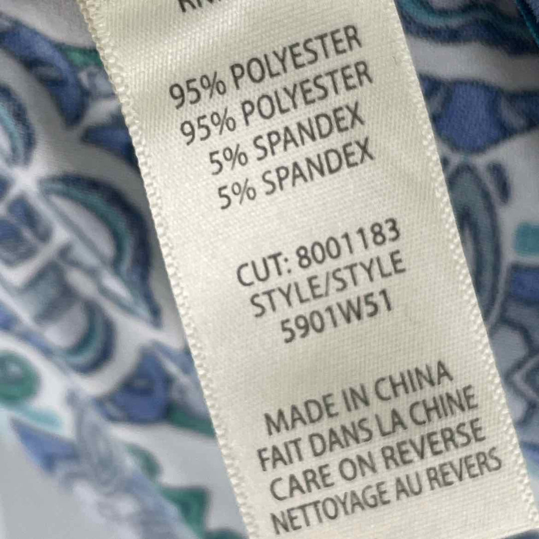 Size S MAX STUDIO Blue Print Dress