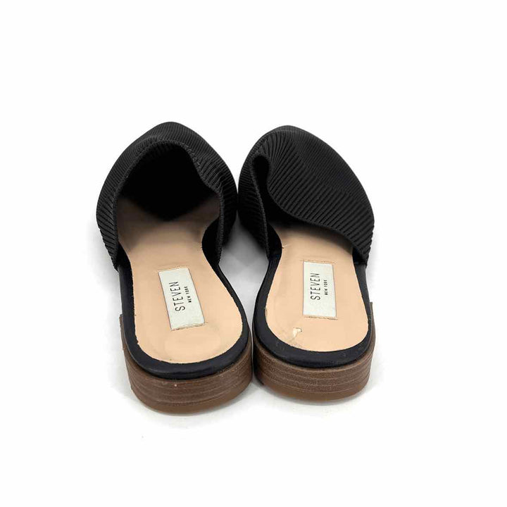 Shoe Size 8 STEVEN Black Knit Flats