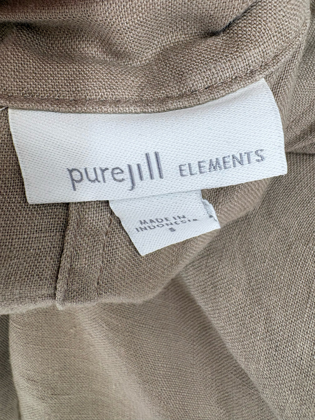 Size S J JILL Tan Linen Blazer
