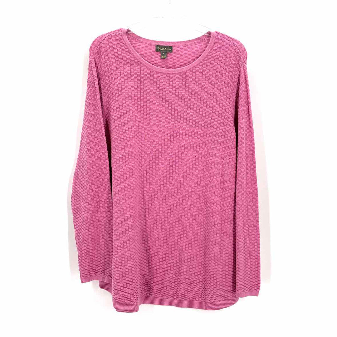 Size XL Style & Co Pink Sweater
