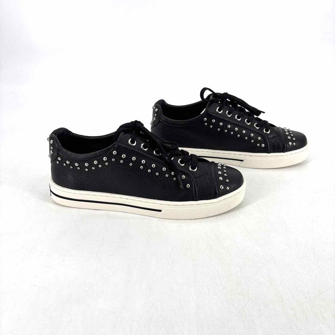Shoe Size 7.5 BRIGHTON Black Leather Sneakers