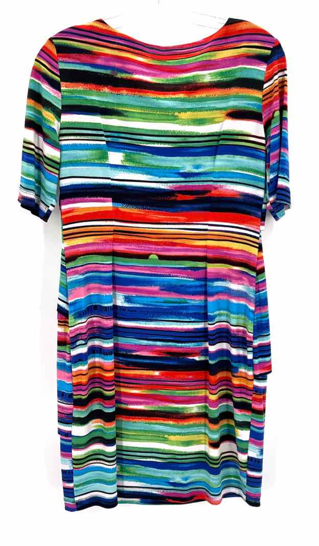 Size 8P CONNECTED APPAREL Multi-Color Dress