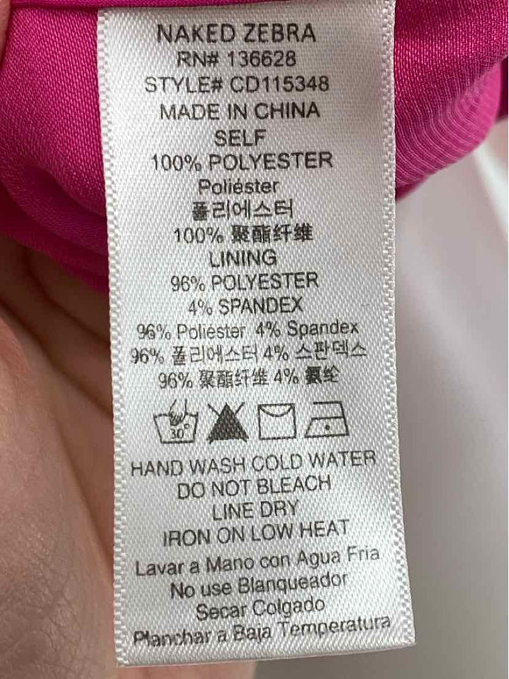 Size L Fuschia Sateen Dress
