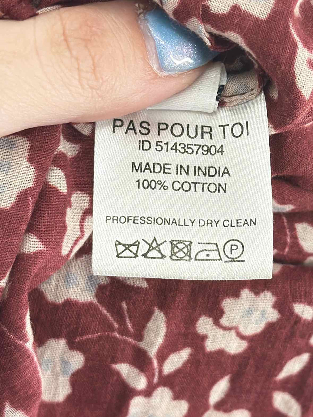 Size M Burgundy Dress