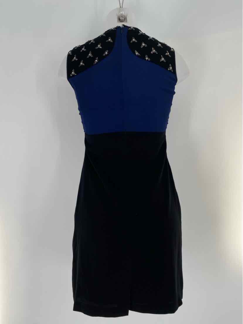 Size 2P Anthropologie Black Print Dress