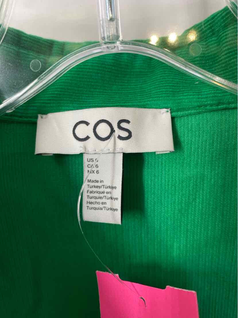 Size 6 COS Green Corduroy Shirt