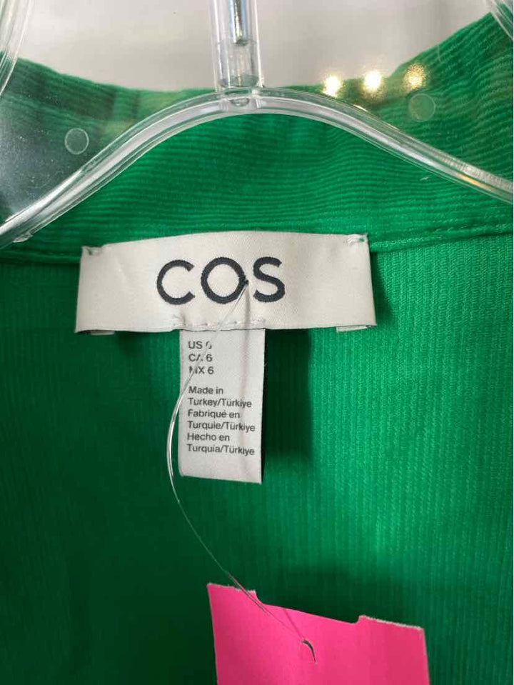 Size 6 COS Green Corduroy Shirt