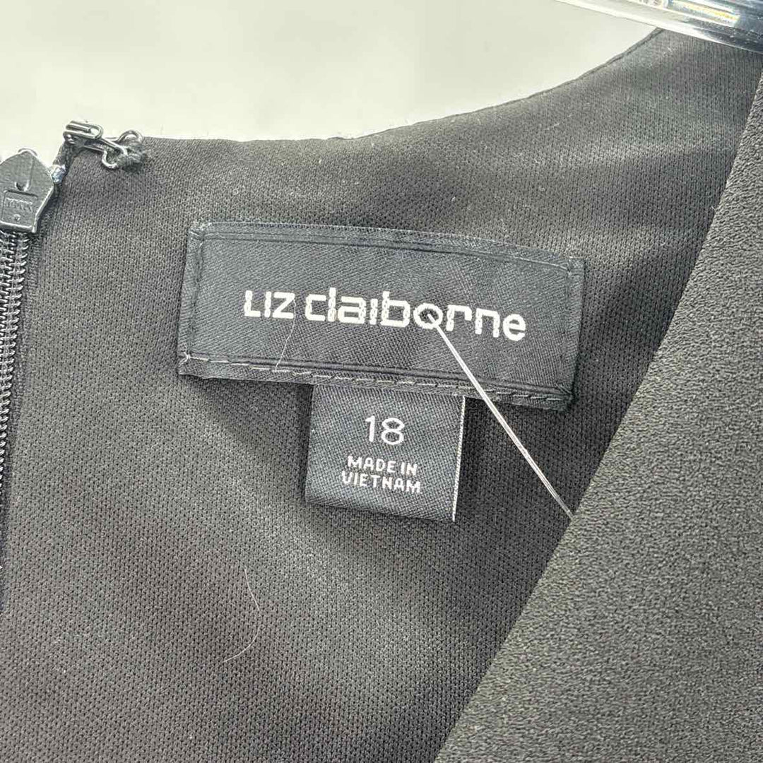 Size 18 LIZ CLAIBORNE Black Dress