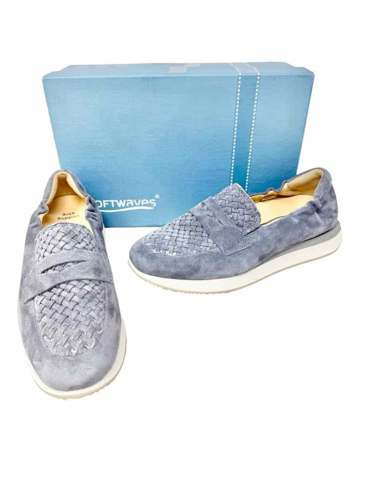 Shoe Size 38 SOFT WAVES Gray Suede Flats