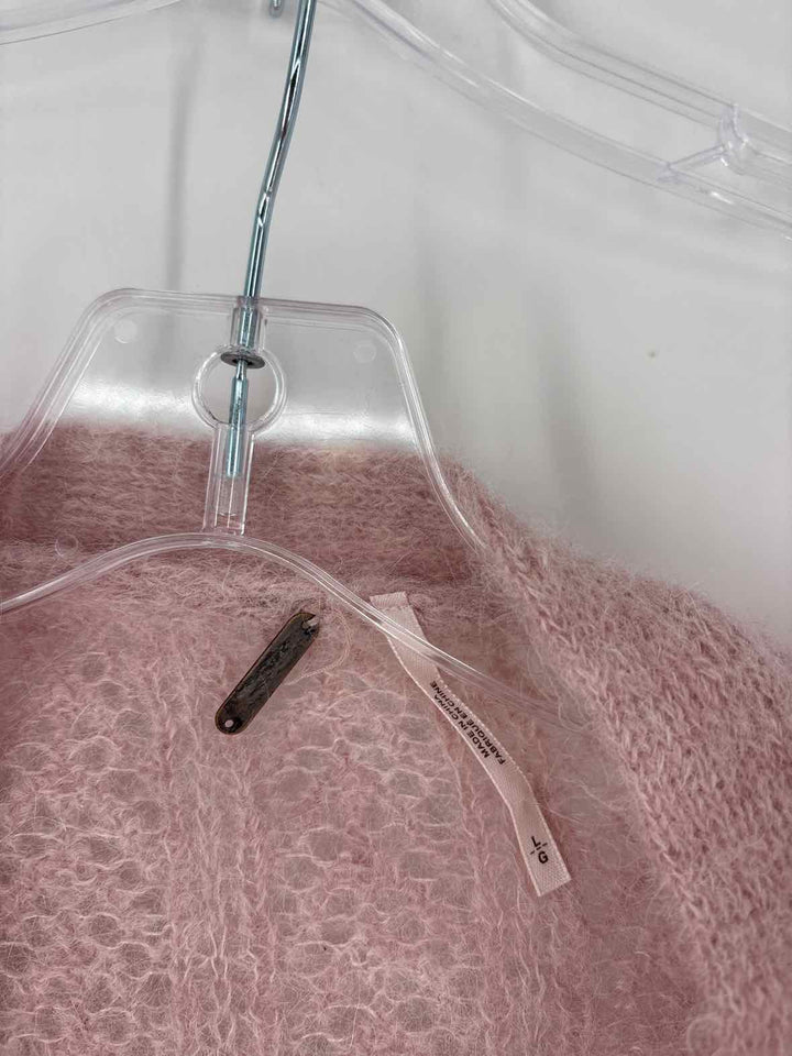 Size L FREE PEOPLE Pink Sweater