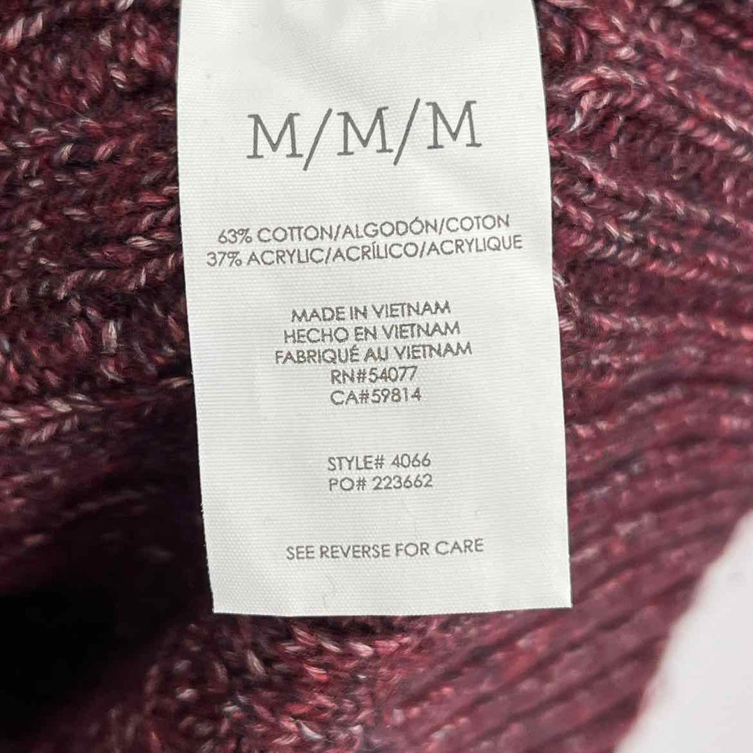 Size M CABI Burgundy Knit Sweater