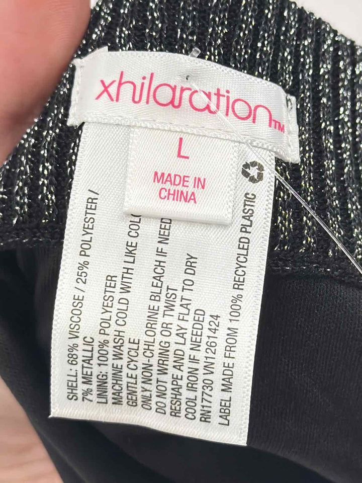Size L XHILARATION Silver Skirt