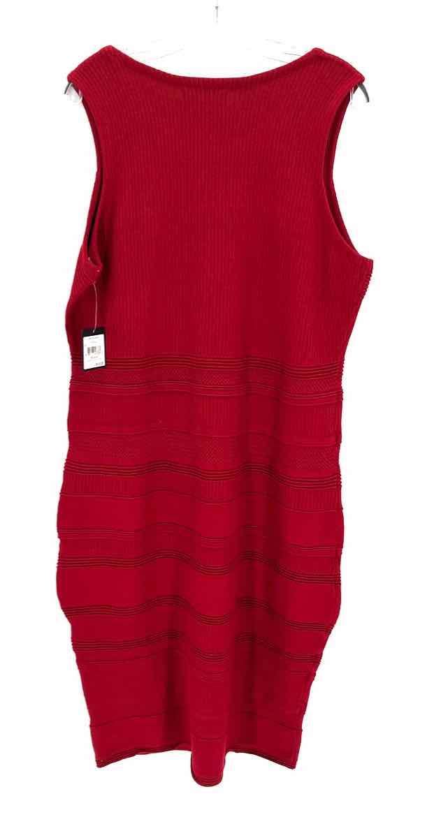 Size 2X RACHEL ROY Red Knit Dress
