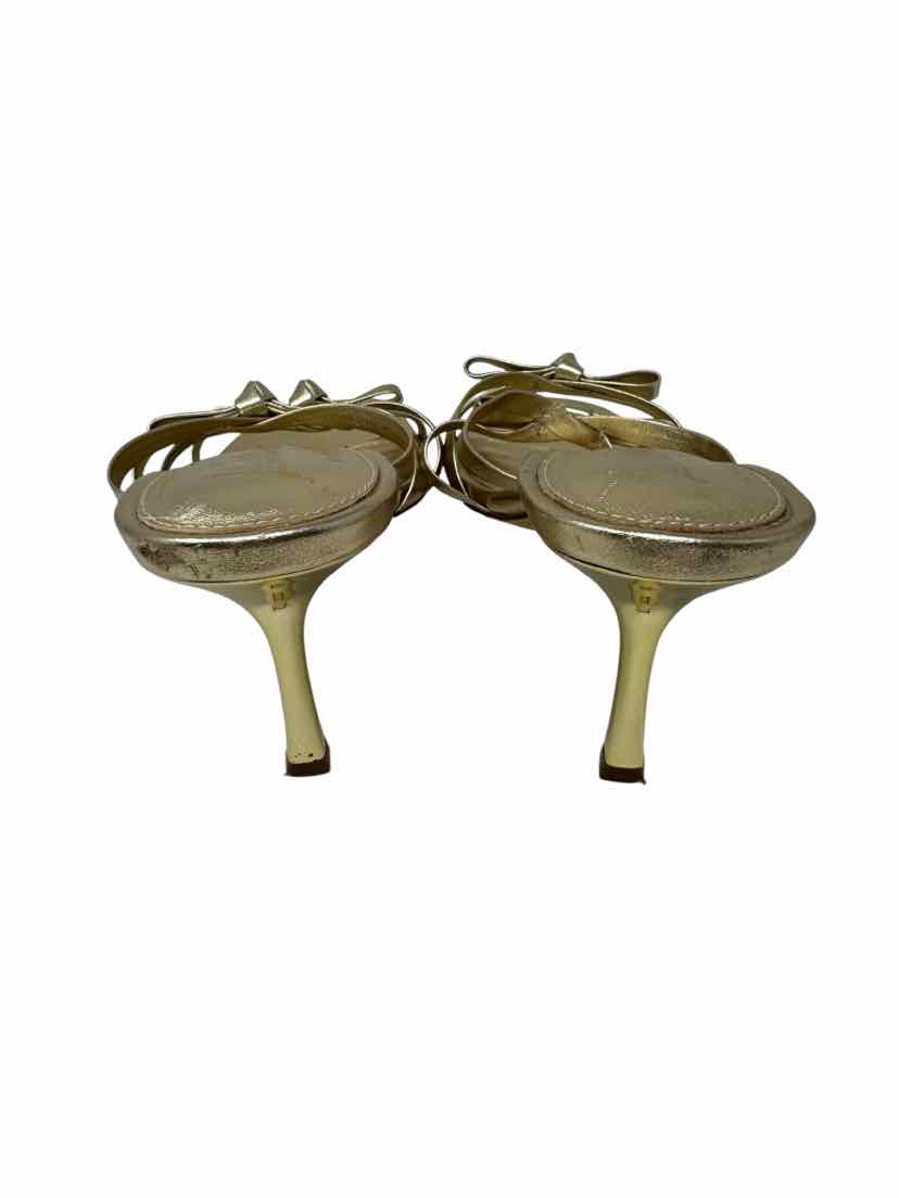 Shoe Size 9 Lilly Pulitzer Gold Leather Sandals