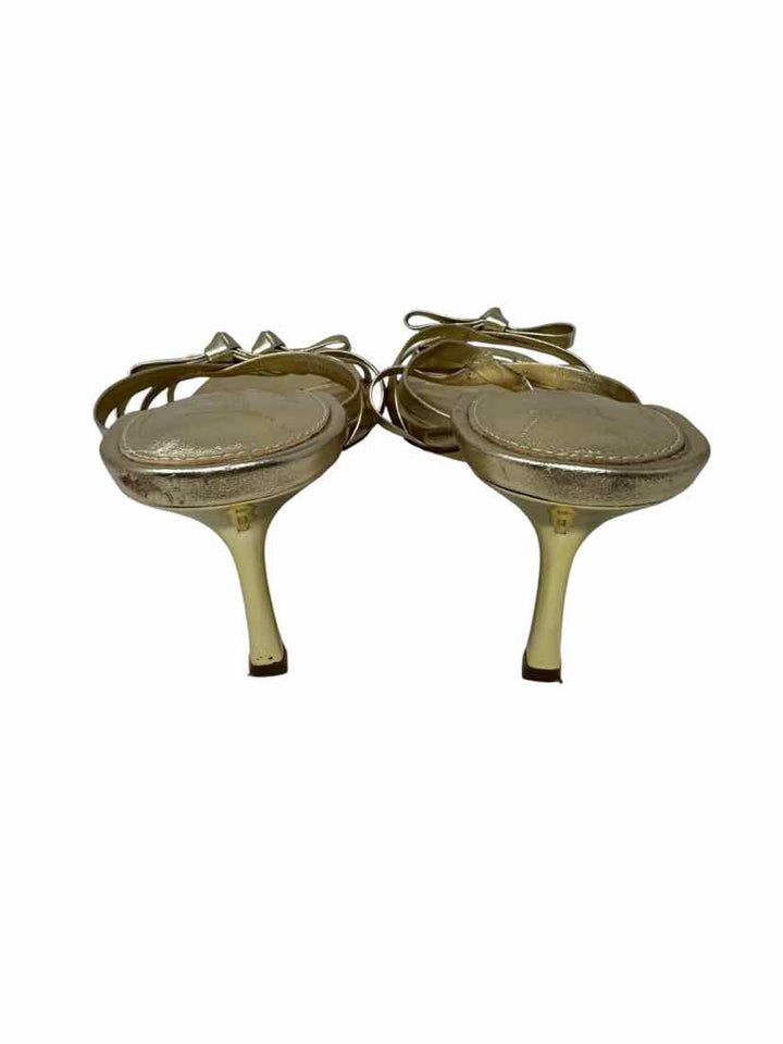 Shoe Size 9 Lilly Pulitzer Gold Leather Sandals