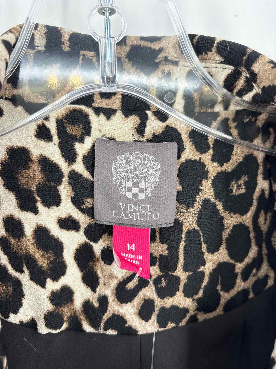Size 14 Vince Camuto Brown Print Blazer