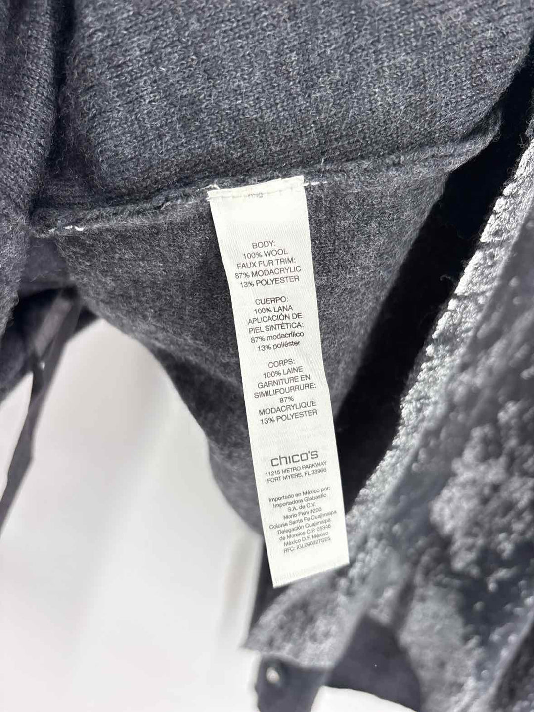 Size L Chico's Gray Sweater