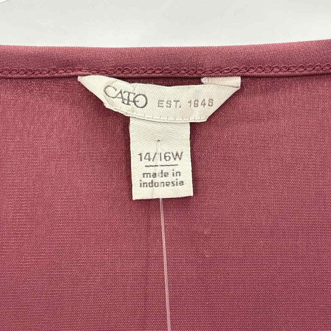 Size 14/16 CATO Mauve Shirt