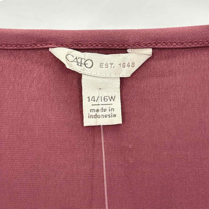 Size 14/16 CATO Mauve Shirt